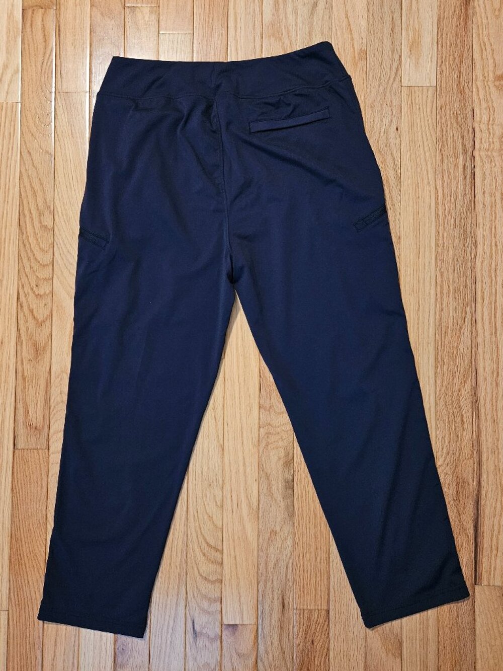 SANTINY Women's Pants 3 Zipper Pockets 7/8 Stretch High Waisted Size L - Picture 2 of 6